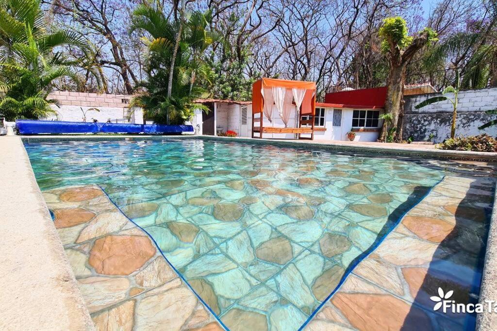 Finca Taino. Hermosa Casa Con Alberca ヒウテペック エクステリア 写真
